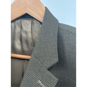 Lauren Ralph Lauren Charcoal Houndstooth Blazer